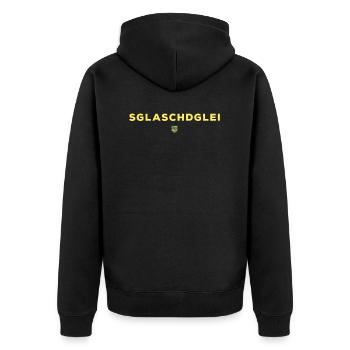 Dialecte de Saxe armoiries de Saxe Sglaschdglei - Veste à capuche bio Premium Unisexe - noir - Dos - Nico (187cm)