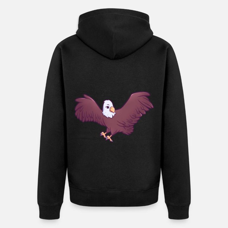 Aigle - Veste à capuche bio Premium Unisexe - noir