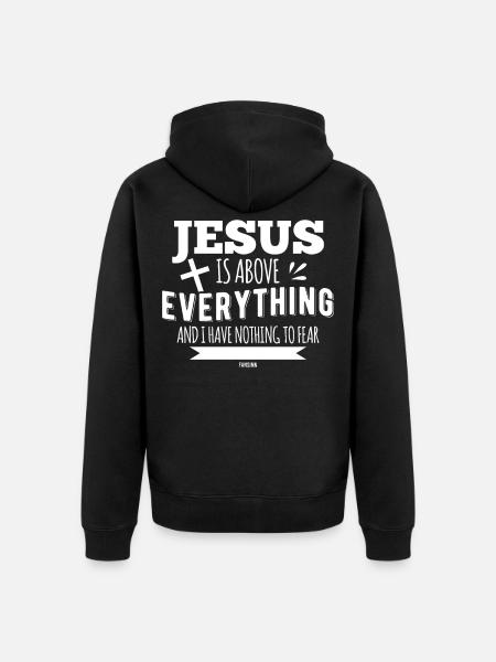 jésus - Veste à capuche bio Premium Unisexe - noir