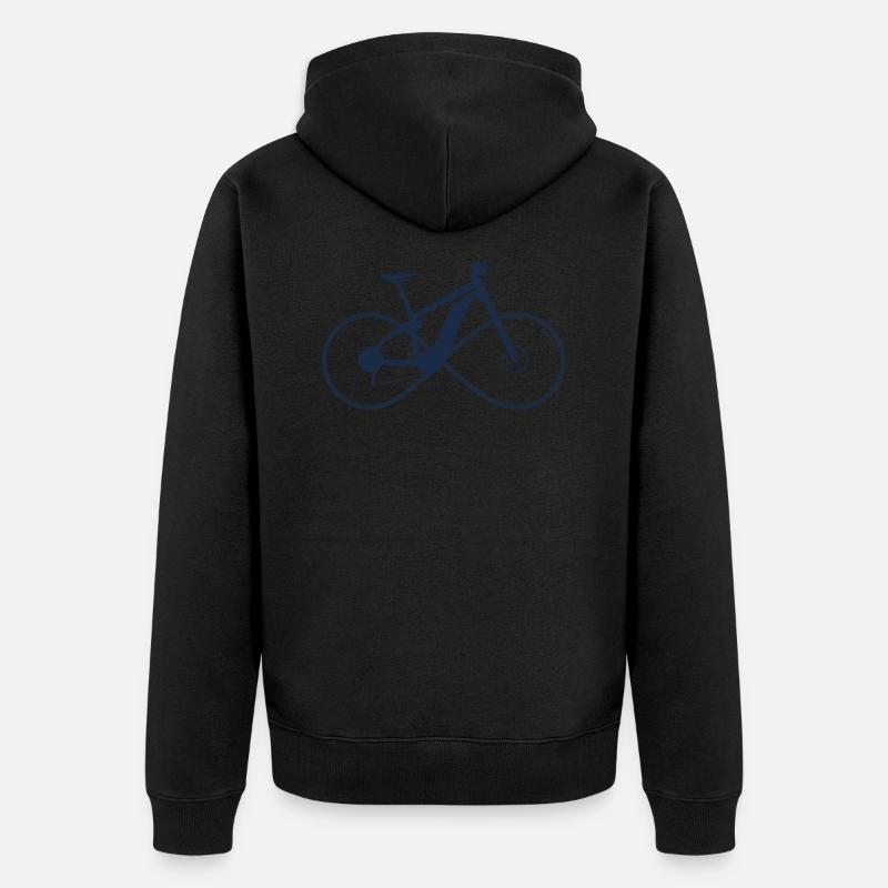 Vélo électrique - Veste à capuche bio Premium Unisexe - noir