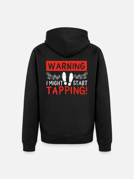 Tap dance tap dancer - Unisex Premium Organic Zip Hoodie - black
