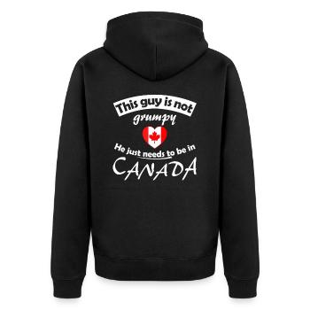 Canada - Veste à capuche bio Premium Unisexe - noir - Dos - Nico (187cm)