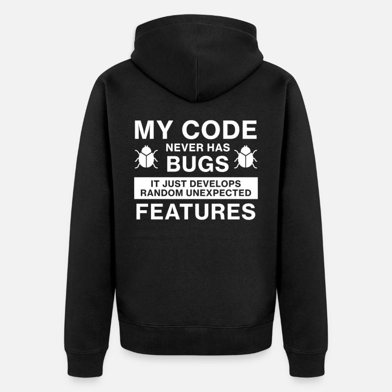 Programmierer Coder Coding - Veste à capuche bio Premium Unisexe - noir