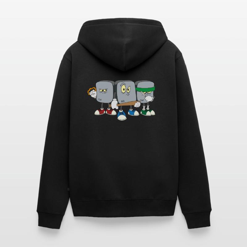 Strg Alt Entf Computer Informatiker Programmierer Unisex Premium Bio Zip Hoodie
