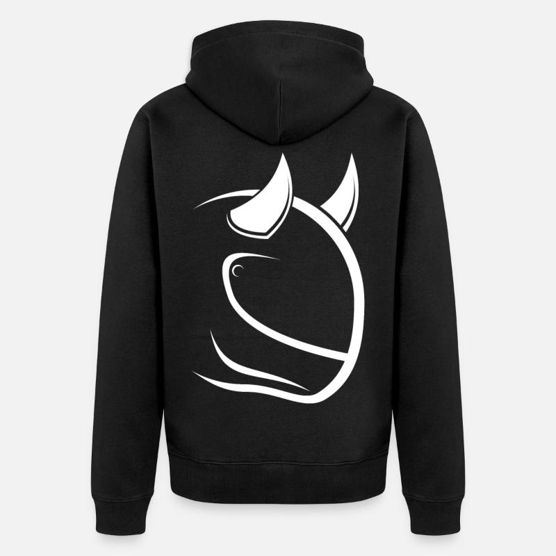 Diable de motard - Veste à capuche bio Premium Unisexe - noir