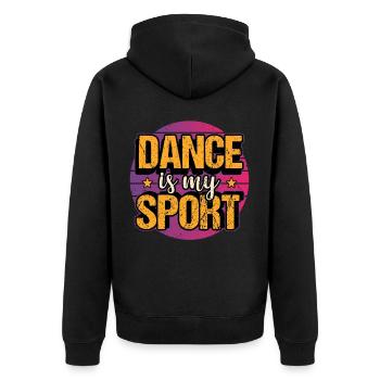 Danseur de danse hip hop breakdance disant cadeau - Veste à capuche bio Premium Unisexe - noir - Dos - Nico (187cm)