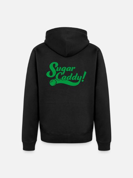Suagr Caddy Golf Golfplatz - Unisex Premium Organic Zip Hoodie - black