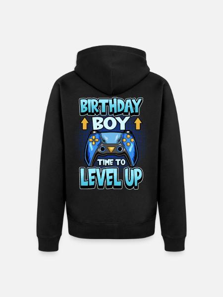 Gamer fødselsdag fødselsdag siger gaming gave - Premium økologisk unisex-hættejakke - sort