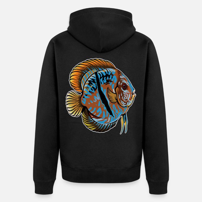 Discuss Aquarium Cadeau d’Aquarian - Veste à capuche bio Premium Unisexe - noir