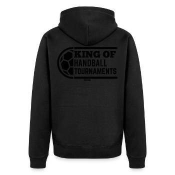 Handball - Veste à capuche bio Premium Unisexe - noir - Dos - Nico (187cm)