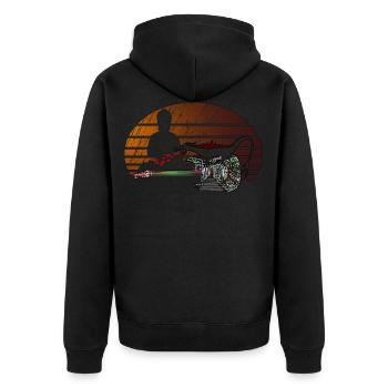Guitare Dragon Buddha - Veste à capuche bio Premium Unisexe - noir - Dos - Nico (187cm)