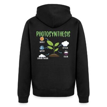 Garden Garden Arbei Plants Flowers Gardener Vegetables - Unisex Premium Organic Zip Hoodie - black - Back - Nico (187cm)
