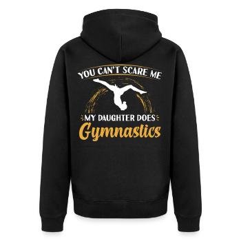 Gynastik fille Turner parents ne pas choquer - Veste à capuche bio Premium Unisexe - noir - Dos - Nico (187cm)