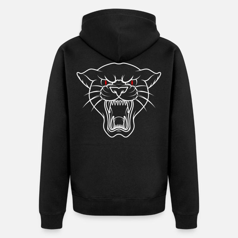 Panter Tattoo - Veste à capuche bio Premium Unisexe - noir