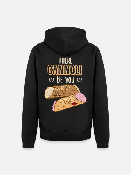 There cannoli be you - Unisex Premium Organic Zip Hoodie - black