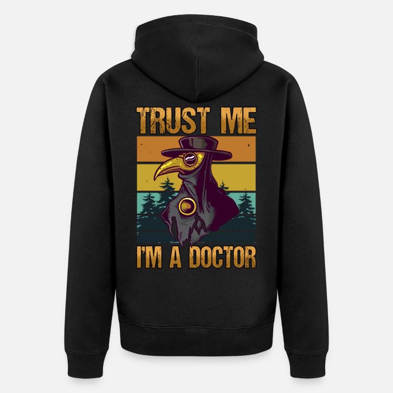 Infirmière Médecin Santé Profession - Veste à capuche bio Premium Unisexe - noir