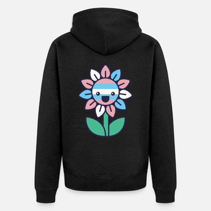 Transgenre Genderqueer Trans - Veste à capuche bio Premium Unisexe - noir
