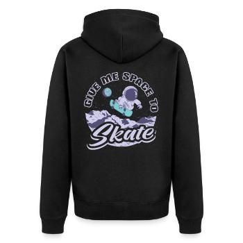 Skater astronaute Skateboard - Veste à capuche bio Premium Unisexe - noir - Dos - Nico (187cm)