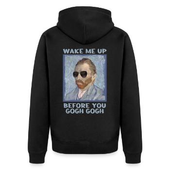 Van Gogh sort artiste Art - Veste à capuche bio Premium Unisexe - noir - Dos - Nico (187cm)