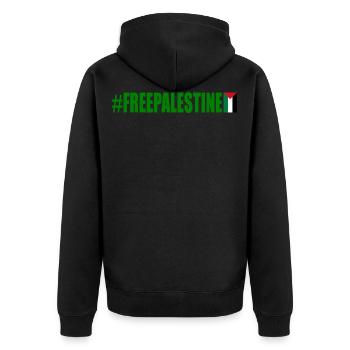 Free palestine - Veste à capuche bio Premium Unisexe - noir - Dos - Nico (187cm)