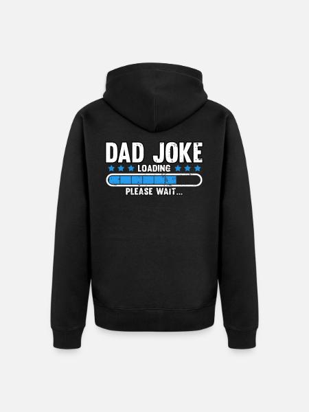 Vatertag Sohn Tochter Männertag Spruch Lustig - Premium økologisk unisex-hættejakke - sort