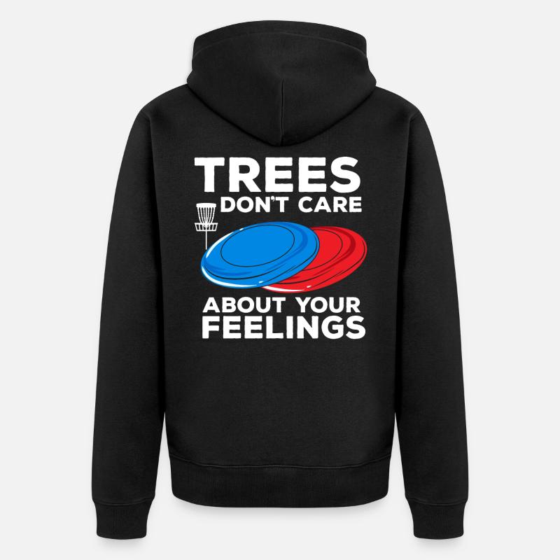 Disc Golf Disc-Golf - Unisex Premium Bio Zip Hoodie - Schwarz