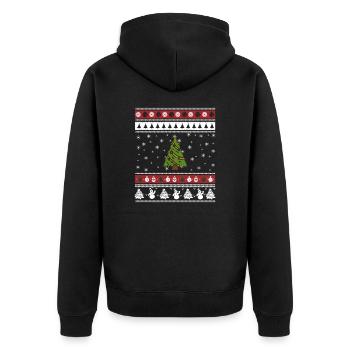 Arbre de Noël moche Noël - Veste à capuche bio Premium Unisexe - noir - Dos - Nico (187cm)