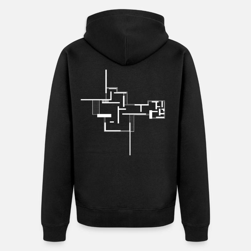 architecture - Veste à capuche bio Premium Unisexe - noir