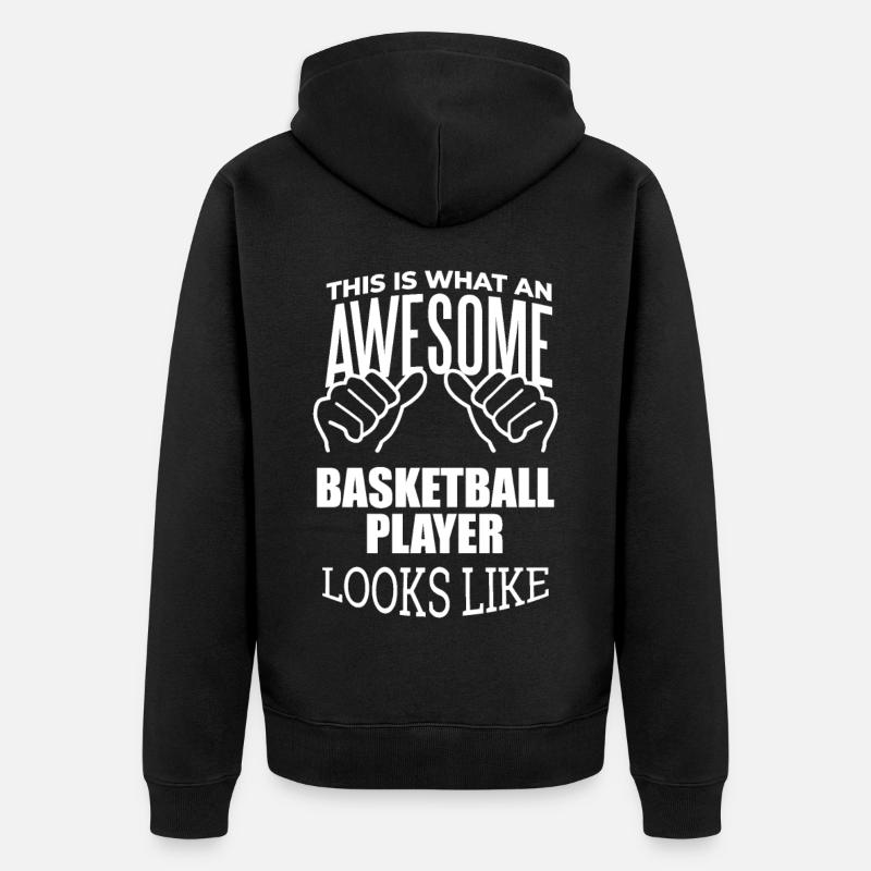 basket-ball - Veste à capuche bio Premium Unisexe - noir