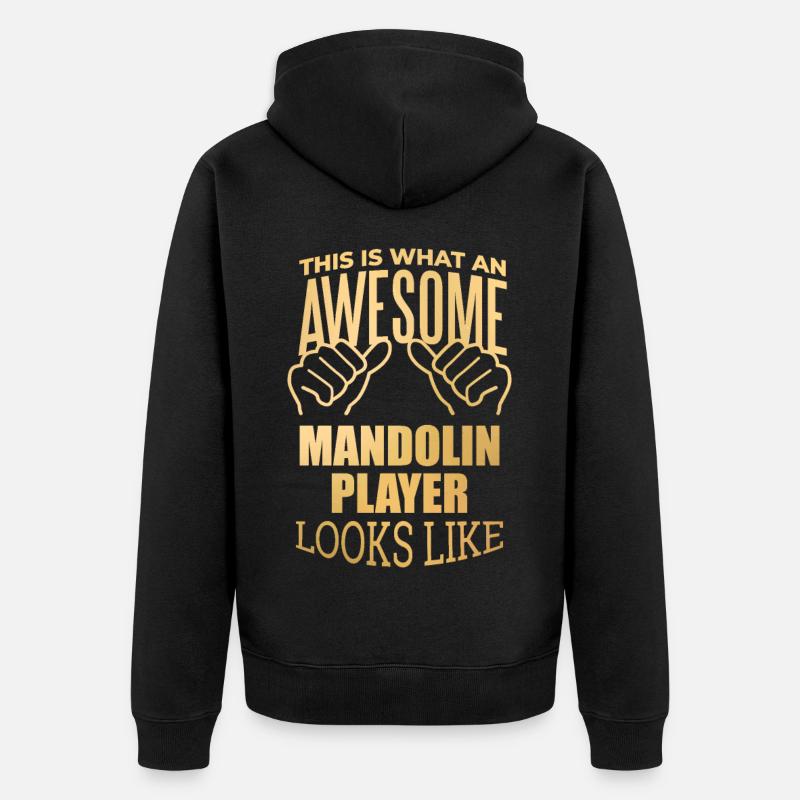 Mandoline - Veste à capuche bio Premium Unisexe - noir