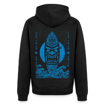 Tribu Tikki - Veste à capuche bio Premium Unisexe - noir - Dos - Nico (187cm)
