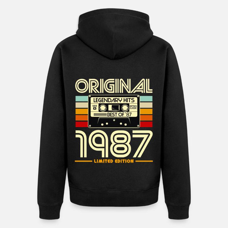 Original 1987 Limited Edition - Veste à capuche bio Premium Unisexe - noir