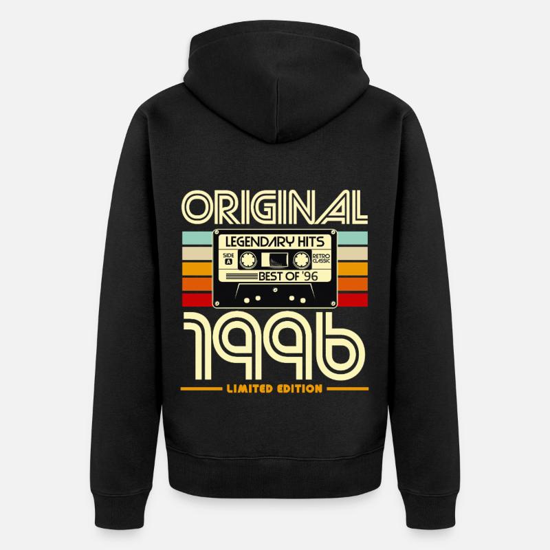 Original 1996 Cassette Limited - Veste à capuche bio Premium Unisexe - noir