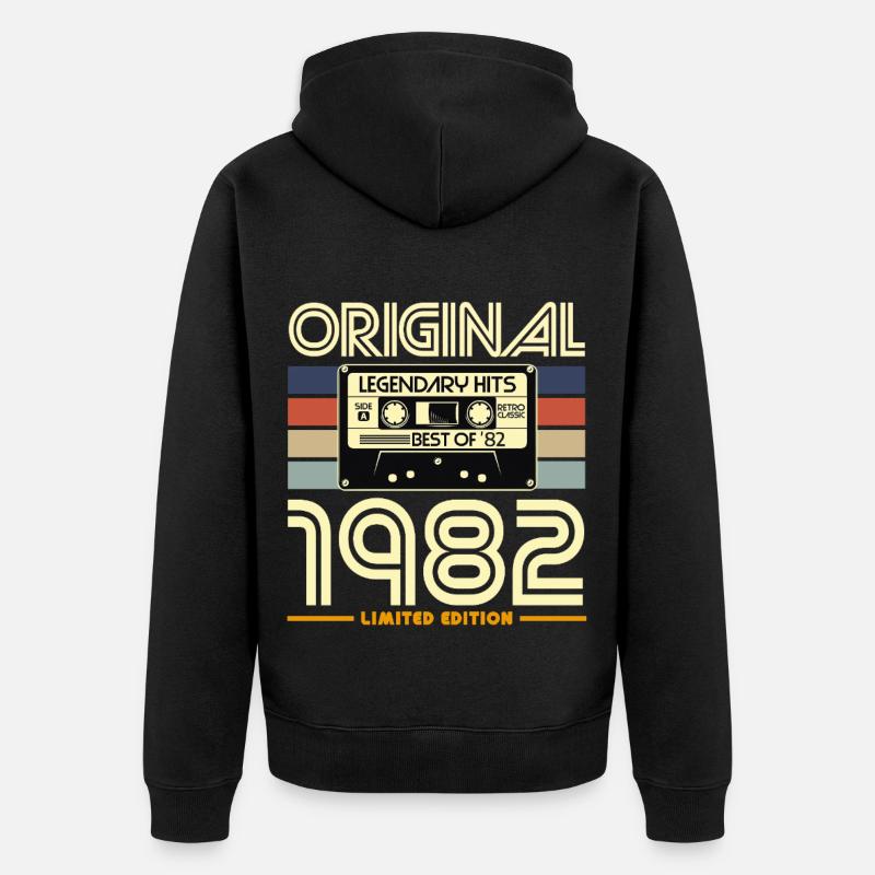 Original 1982 Edition limitée - Veste à capuche bio Premium Unisexe - noir