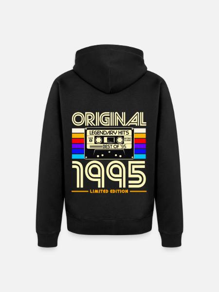 Original 1995 Cassette Limité - Veste à capuche bio Premium Unisexe - noir