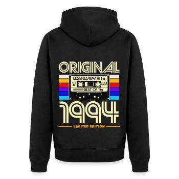 Original 1994 Limited Edition Cassette - Veste à capuche bio Premium Unisexe - noir - Dos - Nico (187cm)