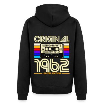 Original 1962 Limited Cassette - Veste à capuche bio Premium Unisexe - noir - Dos - Nico (187cm)