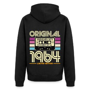 Original 1964 Hits Vintage Limited - Veste à capuche bio Premium Unisexe - noir - Dos - Nico (187cm)