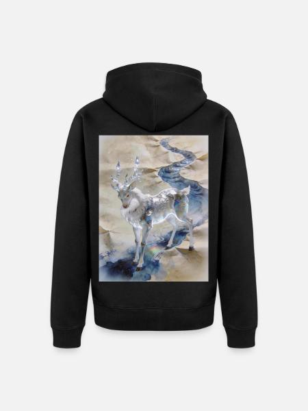 The Original Ocean: Fuzhu – Absolute - Unisex Premium Organic Zip Hoodie - black