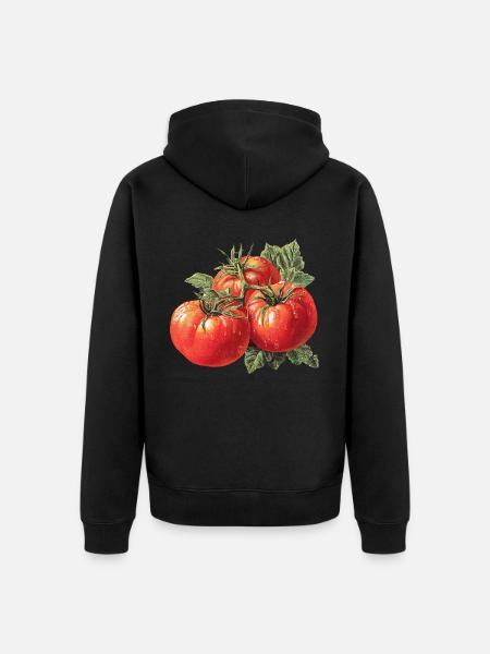 Tomate - Unisex Premium Bio Zip Hoodie - Schwarz
