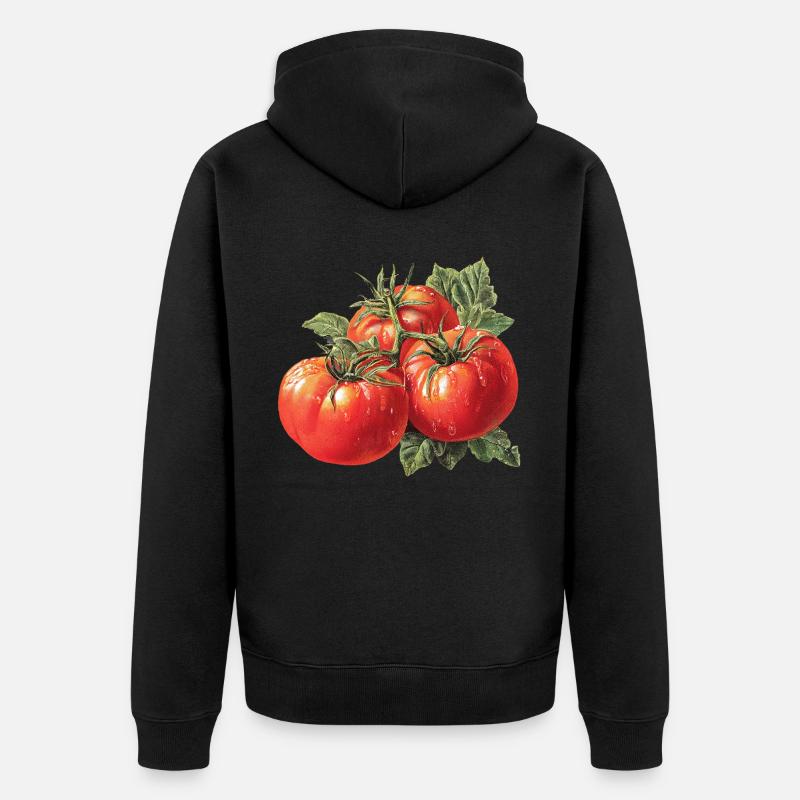 Tomate - Unisex Premium Bio Zip Hoodie - Schwarz