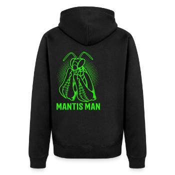 Mante adoratrice Mante - Veste à capuche bio Premium Unisexe - noir - Dos - Nico (187cm)
