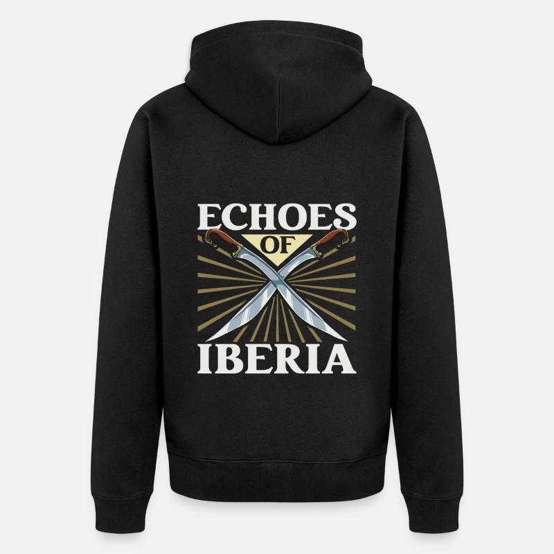 Échos de l’Ibérie - Falcata - Veste à capuche bio Premium Unisexe - noir