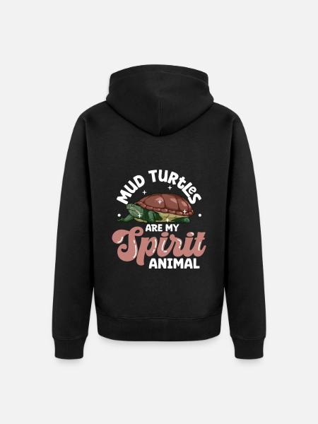 My Spirit Animal - Turtle - Unisex Premium Organic Zip Hoodie - black