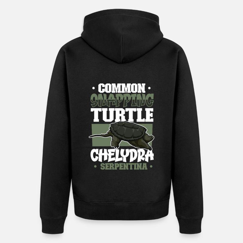 Tortue serpentine - Veste à capuche bio Premium Unisexe - noir