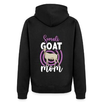 Maman d’un cheval Galla - Veste à capuche bio Premium Unisexe - noir - Dos - Nico (187cm)