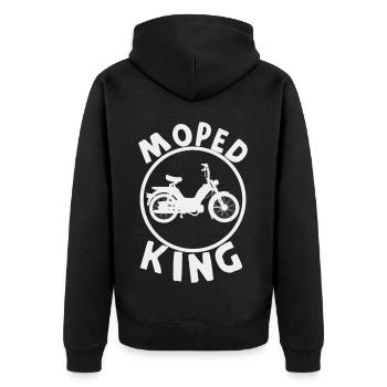 Moped König - Veste à capuche bio Premium Unisexe - noir - Dos - Nico (187cm)