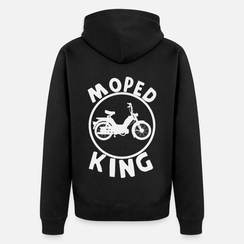 Moped König - Veste à capuche bio Premium Unisexe - noir
