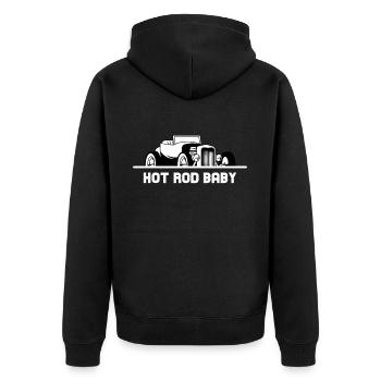 Hot Rod Bébé - Veste à capuche bio Premium Unisexe - noir - Dos - Nico (187cm)