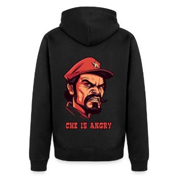Le Che est en colère - Veste à capuche bio Premium Unisexe - noir - Dos - Nico (187cm)